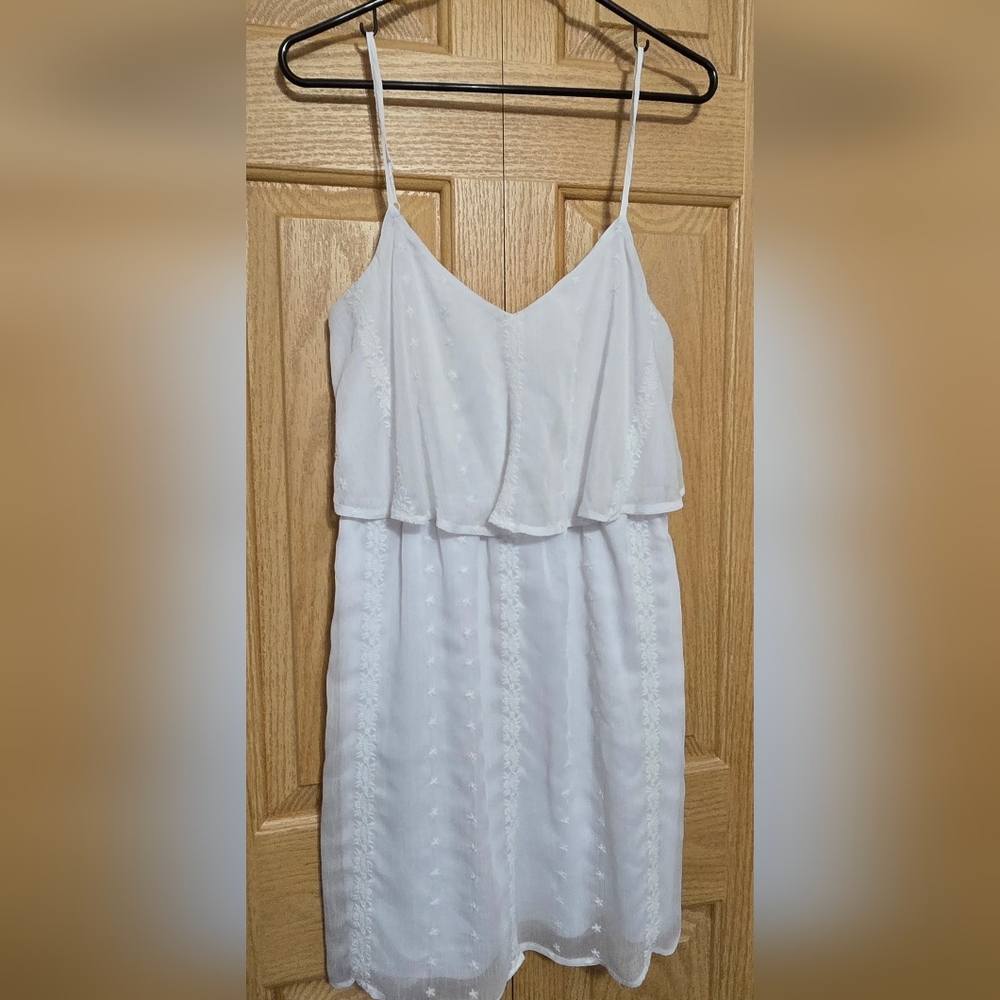 Maurices Elegant White Sun Dress